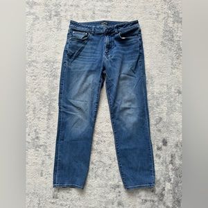 Men’s Straight Fit Dark Wash Jeans | Size 33x30